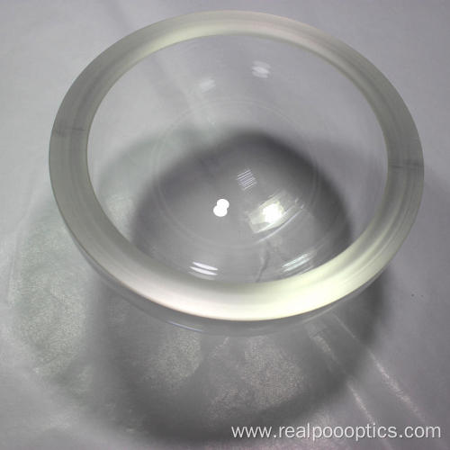 Diameter 150 mm Fused silica glass dome